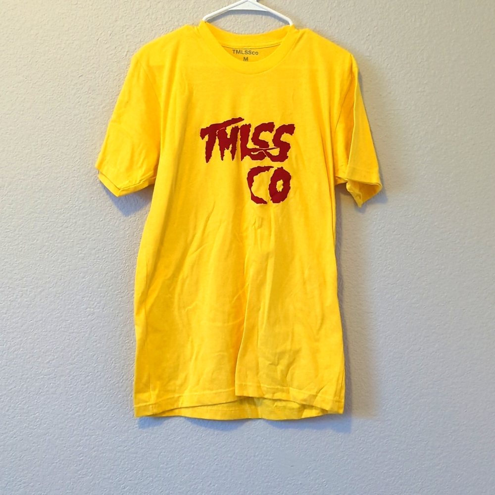 Bright yellow t-shirt